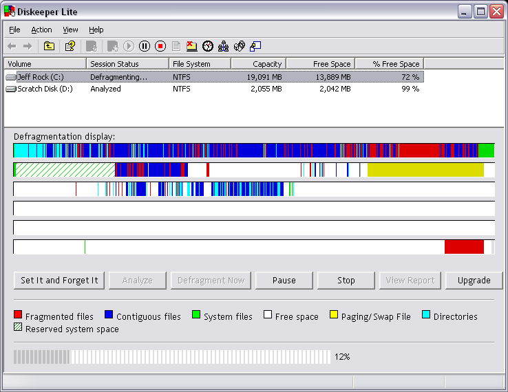 Diskeeper Lite Screenshot